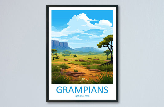 Grampians National Park Travel Print Wall Grampians National Park Wall Hanging Home Décor Grampians Gift Art Lovers Art Australia Art