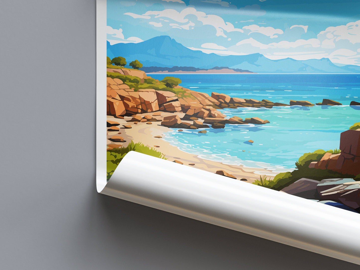Freycinet National Park Travel Print Wall Freycinet National Park Wall Hanging Home Décor Freycinet Gift Art Lovers Art Australia Art