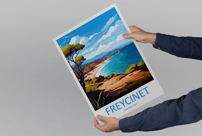 Freycinet National Park Travel Print Wall Freycinet National Park Wall Hanging Home Décor Freycinet Gift Art Lovers Art Australia Art