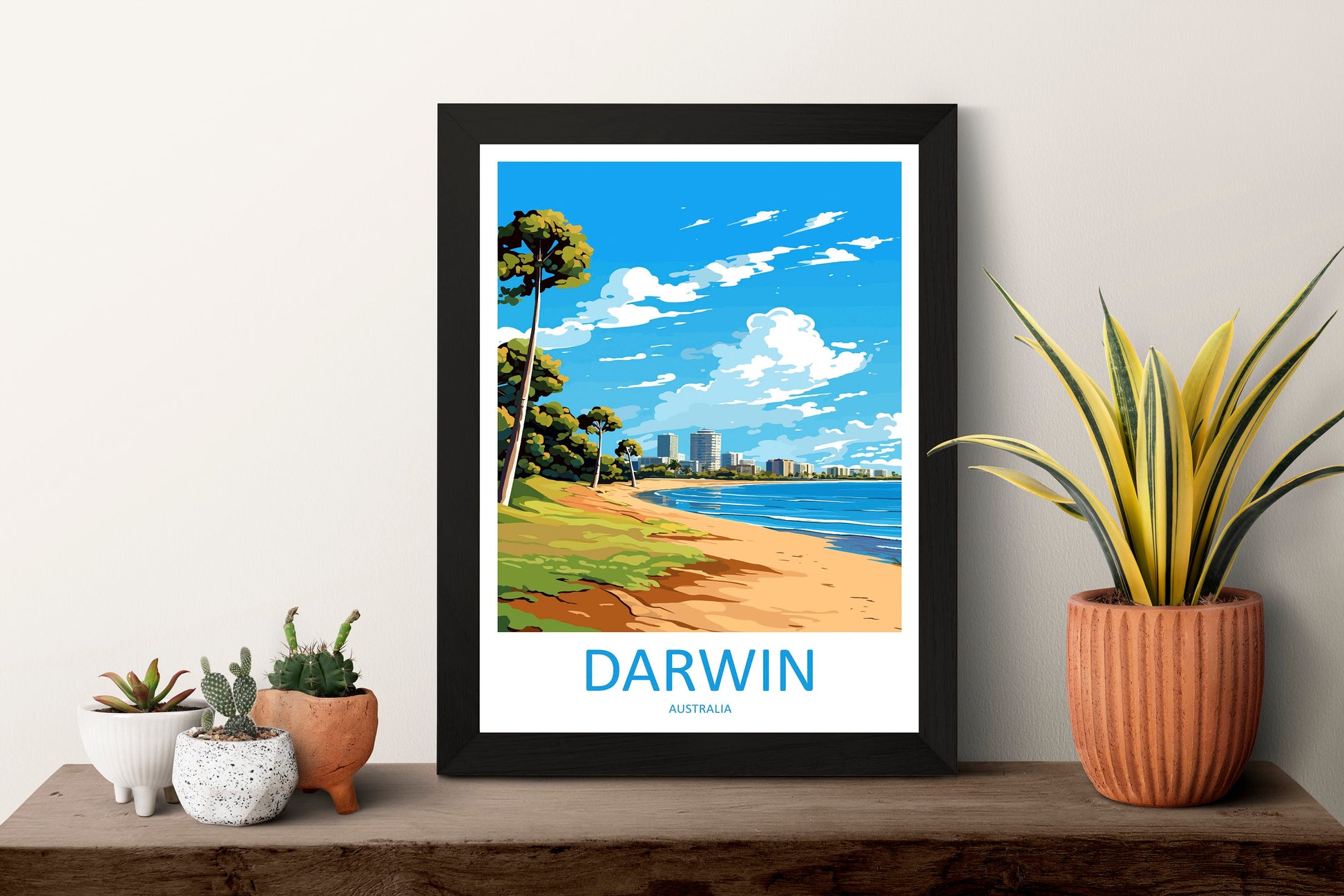 Darwin Travel Print Wall Art Darwin Wall Hanging Home Décor Darwin Gift Art Lovers Wall Art Australia Poster Deco Darwin Gift