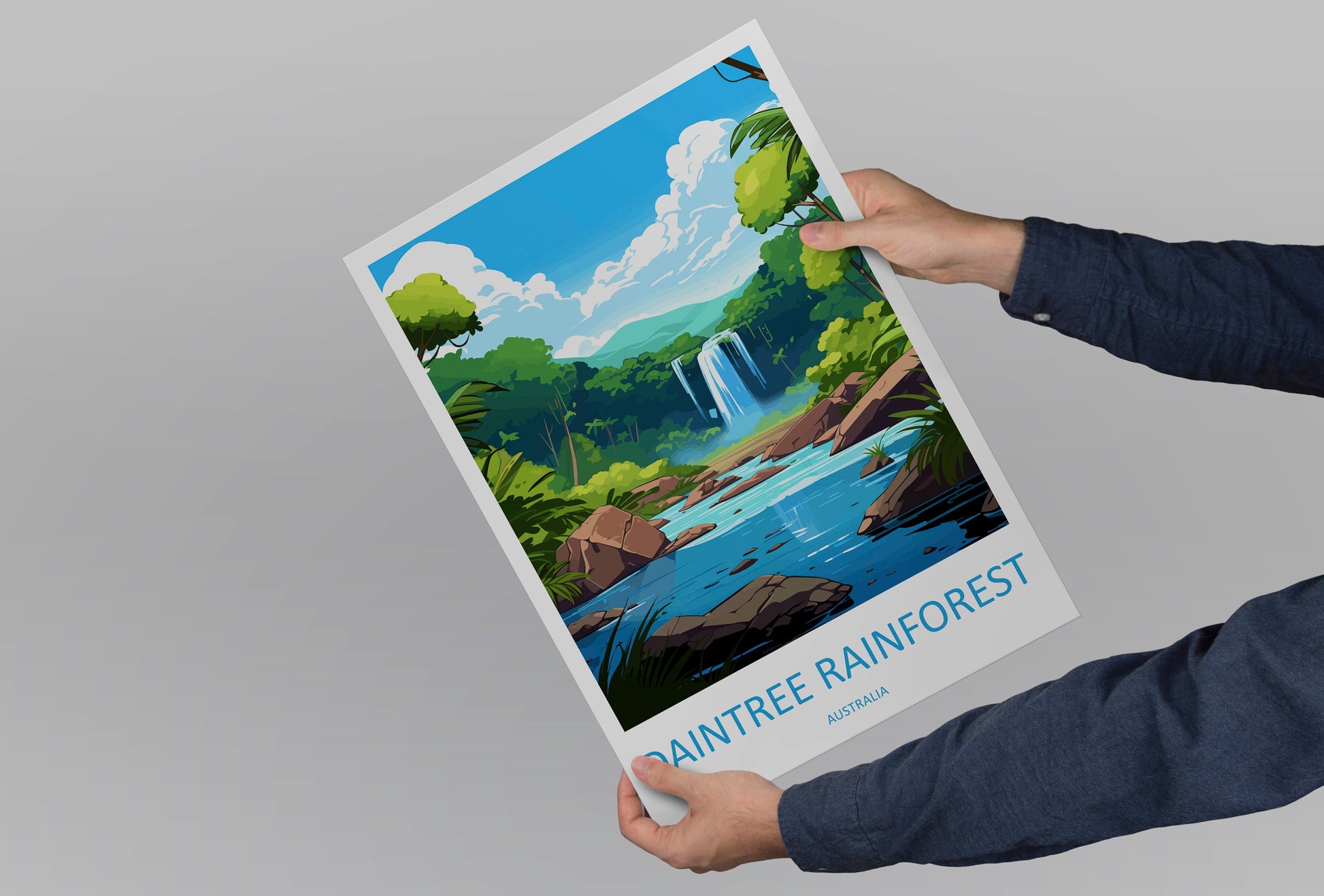 Daintree Rainforest Travel Print Wall Art Daintree Wall Hanging Home Décor Daintree Gift Art Lovers Wall Art Australia Poster Deco Gift