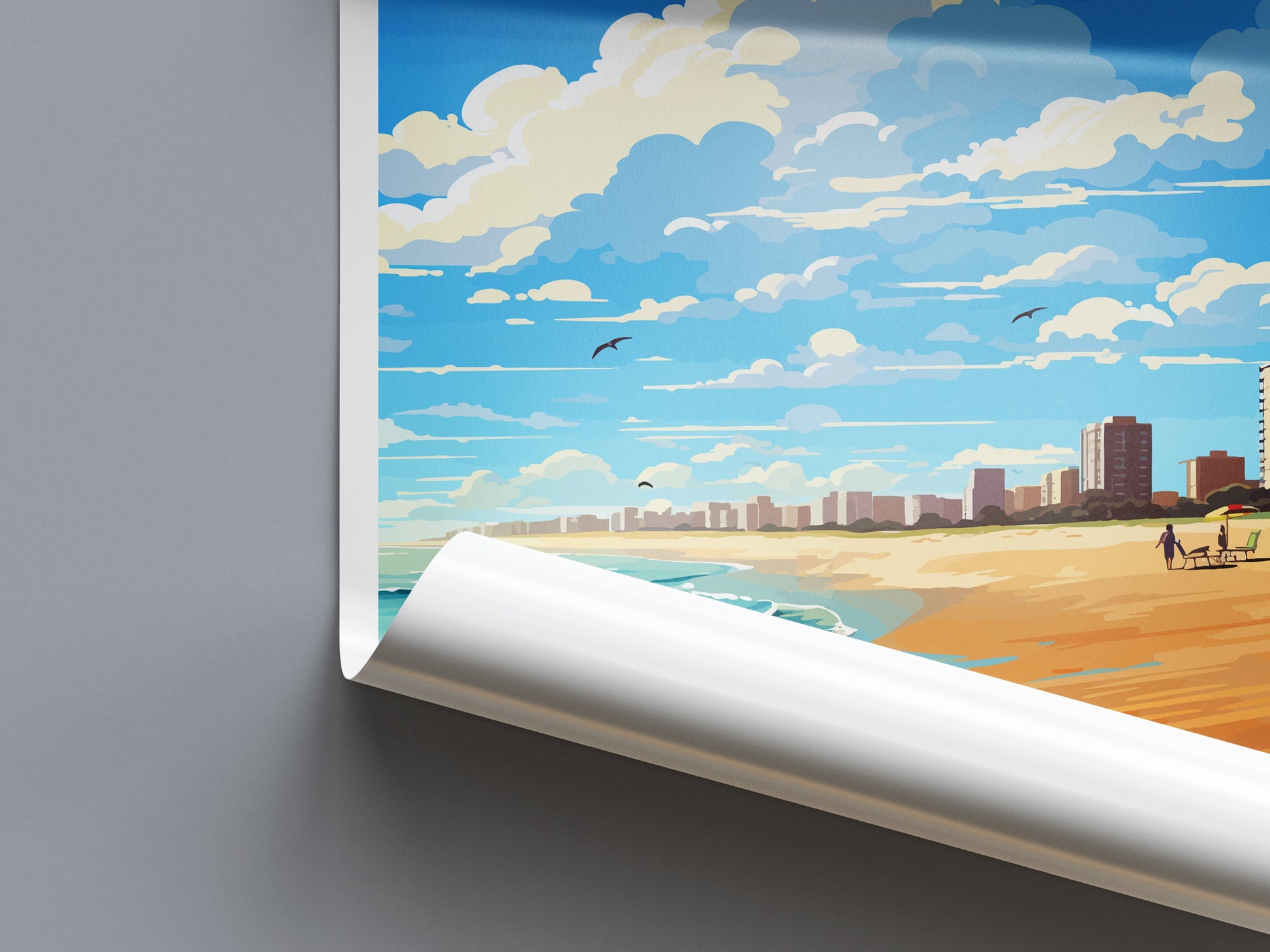 St Kilda Beach Travel Print Wall Art St Kilda Beach Wall Hanging Home Décor St Kilda Beach Gift Art Lovers Wall Art Australia Poster Deco