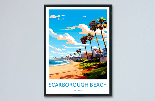 Scarborough Beach Travel Print Wall Art Scarborough Beach Wall Hanging Home Décor Scarborough Beach Gift Art Lovers Wall Art Australia