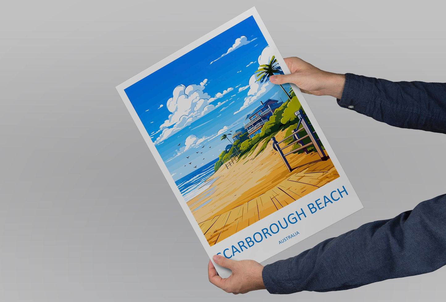 Scarborough Beach Travel Print Wall Art Scarborough Beach Wall Hanging Home Décor Scarborough Beach Gift Art Lovers Wall Art Australia