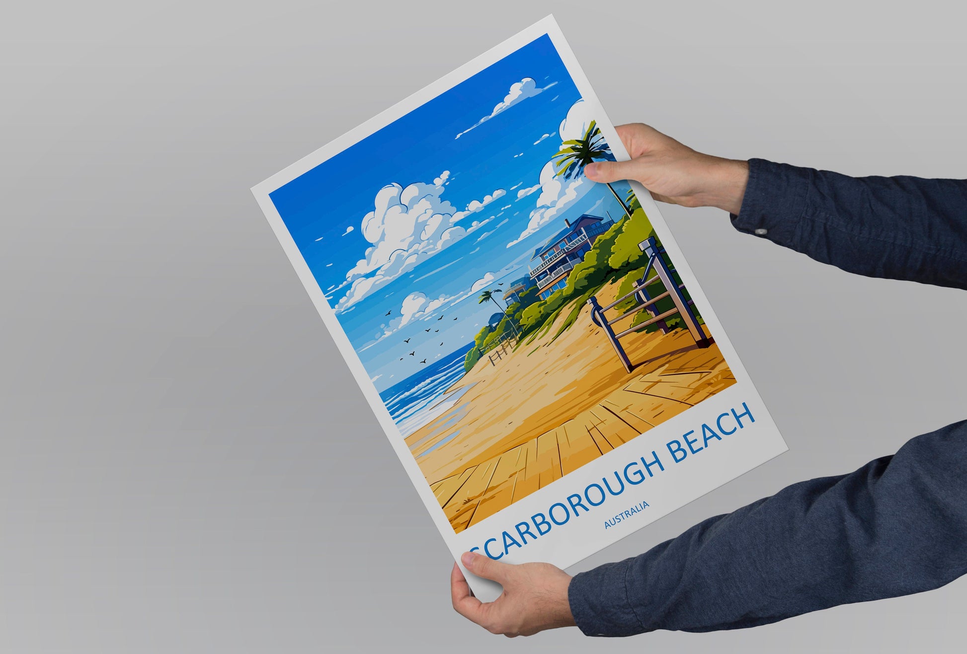 Scarborough Beach Travel Print Wall Art Scarborough Beach Wall Hanging Home Décor Scarborough Beach Gift Art Lovers Wall Art Australia