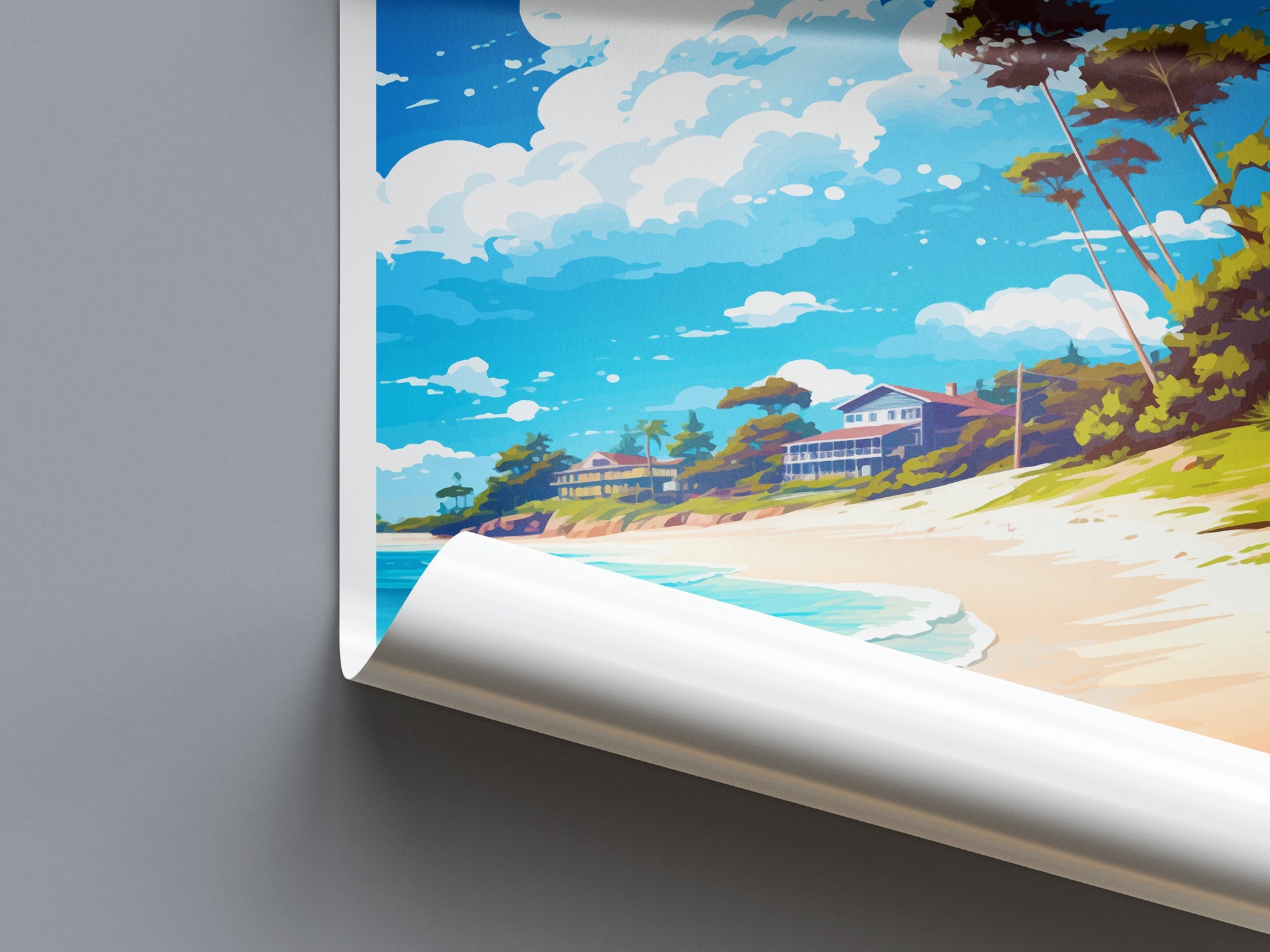 Hyams Beach Travel Print Wall Art Hyams Beach Wall Hanging Home Décor Hyams Beach Gift Art Lovers Wall Art Australia Poster Art
