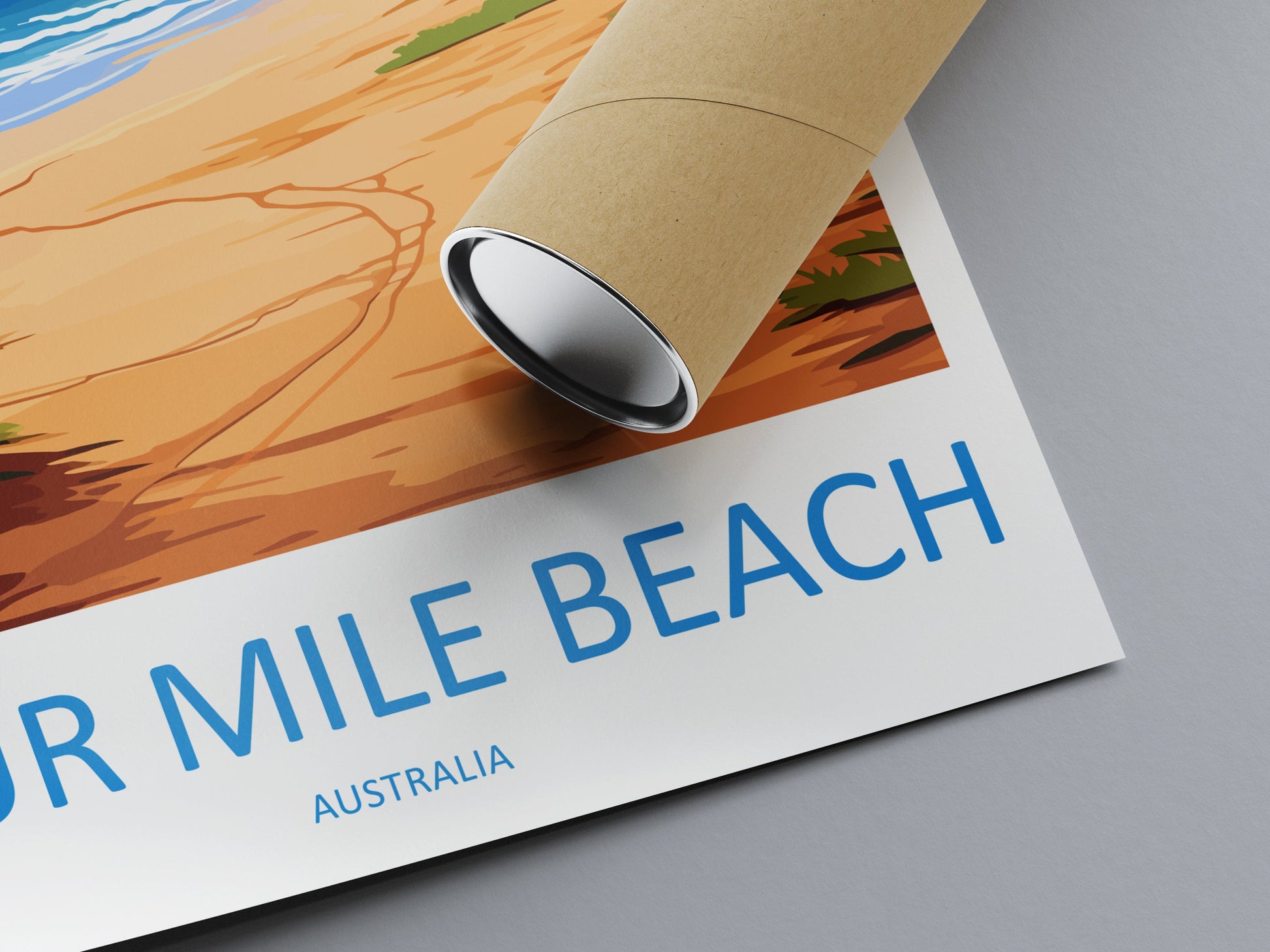 Four Mile Beach Travel Print Wall Art Four Mile Beach Wall Hanging Home Décor Four Mile Beach Gift Art Lovers Wall Art Australia Poster Art