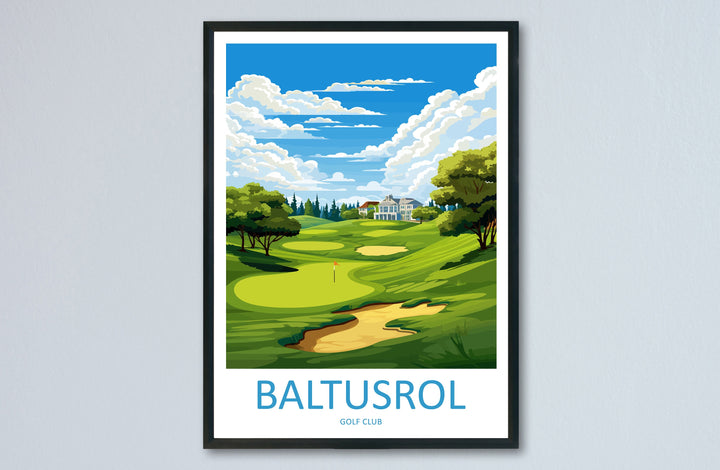 Baltusrol Golf Club Travel Print Wall Art Baltusrol Golf Club Wall Hanging Home Décor Baltusrol Golf Club Art Gift Art Lovers Golf Art