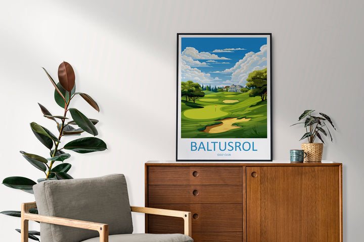 Baltusrol Golf Club Travel Print Wall Art Baltusrol Golf Club Wall Hanging Home Décor Baltusrol Golf Club Art Gift Art Lovers Golf Art