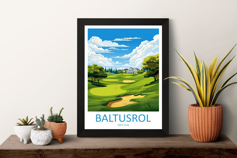 Baltusrol Golf Club Travel Print Wall Art Baltusrol Golf Club Wall Hanging Home Décor Baltusrol Golf Club Art Gift Art Lovers Golf Art