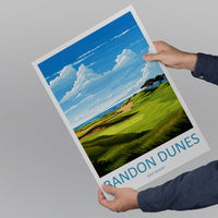 Bandon Dunes Golf Resort Travel Print Wall Art Bandon Dunes Wall Hanging Home Décor Bandon Dunes Art Gift Art Lovers Golf Art
