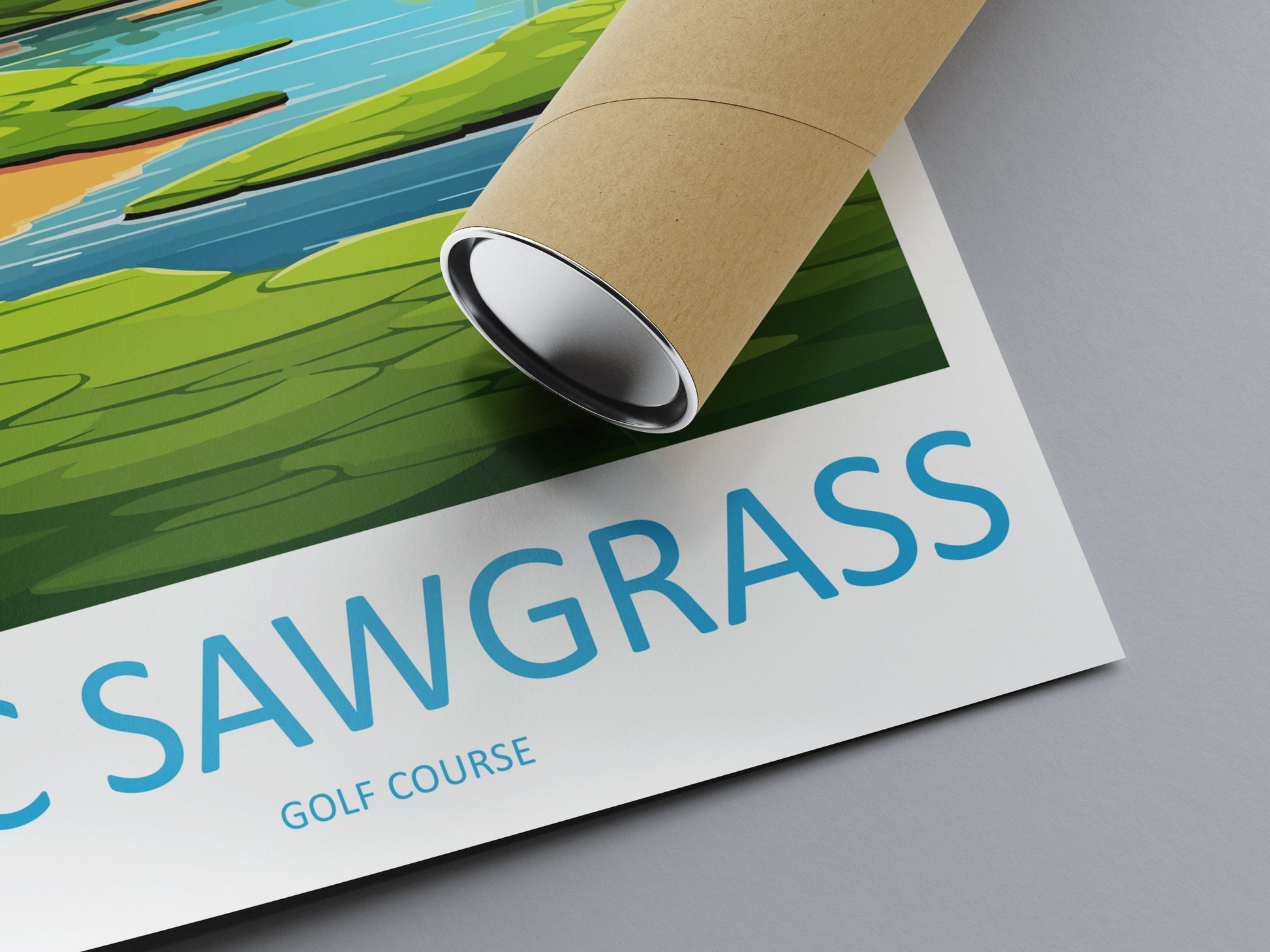 TPC Sawgrass Golf Course Travel Print Wall Art TPC Sawgrass Wall Hanging Home Décor TPC Sawgrass Golf Art Gift Art Lovers Golf Art