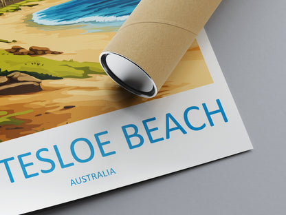 Cottesloe Beach Travel Print Wall Art Cottesloe Beach Wall Hanging Home Décor Cottesloe Beach Gift Art Lovers Wall Art Australia Poster Art