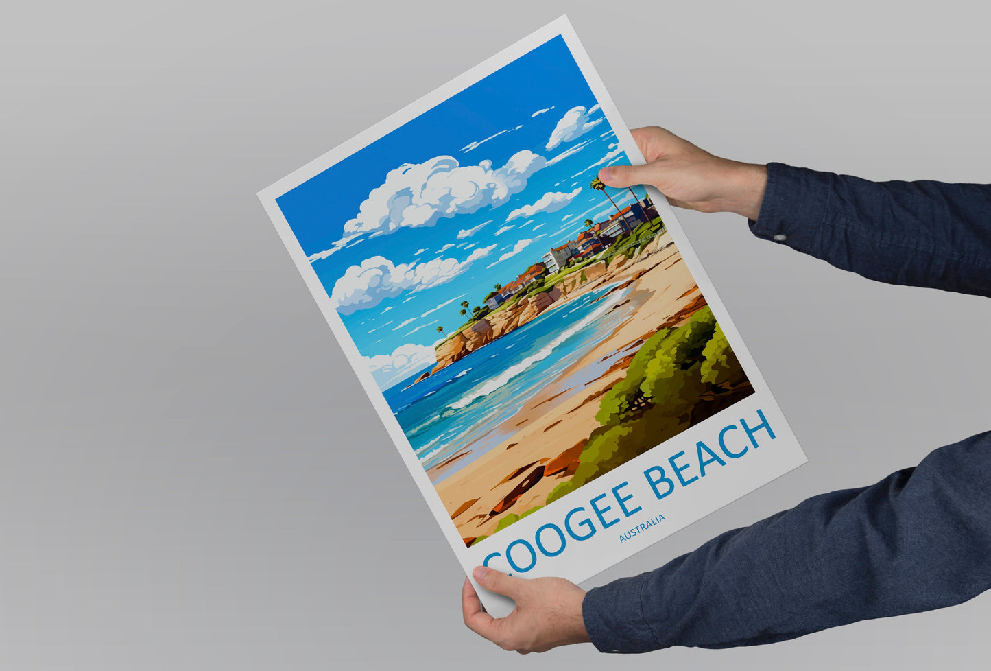Coogee Beach Travel Print Wall Art Coogee Beach Wall Hanging Home Décor Coogee Beach Gift Art Lovers Wall Art Australia Poster Art