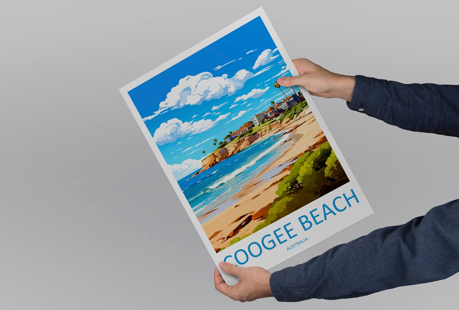Coogee Beach Travel Print Wall Art Coogee Beach Wall Hanging Home Décor Coogee Beach Gift Art Lovers Wall Art Australia Poster Art