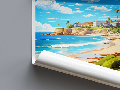 Coogee Beach Travel Print Wall Art Coogee Beach Wall Hanging Home Décor Coogee Beach Gift Art Lovers Wall Art Australia Poster Art