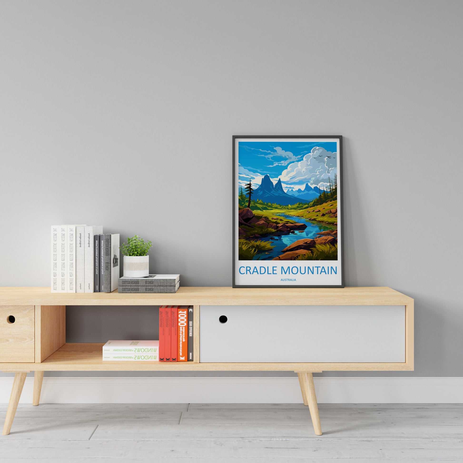 Cradle Mountain Travel Print Wall Art Cradle Mountain Wall Hanging Home Décor Cradle Mountain Gift Art Lovers Wall Art Australia Poster Art