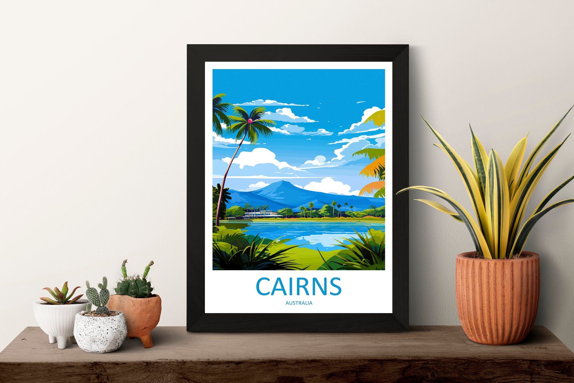 Cairns Travel Print Wall Art Cairns Wall Hanging Home Décor Cairns Gift Art Lovers Wall Art Australia Poster Art