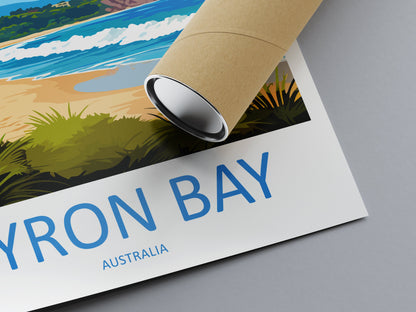 Byron Bay Travel Print Wall Art Byron Bay Wall Hanging Home Décor Byron Bay Gift Art Lovers Wall Art Australia Poster Art