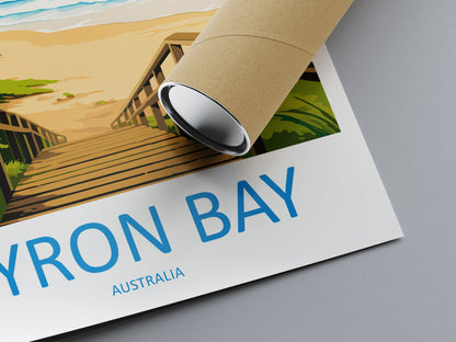 Byron Bay Travel Print Wall Art Byron Bay Wall Hanging Home Décor Byron Bay Gift Art Lovers Wall Art Australia Poster Art
