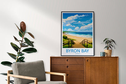 Byron Bay Travel Print Wall Art Byron Bay Wall Hanging Home Décor Byron Bay Gift Art Lovers Wall Art Australia Poster Art