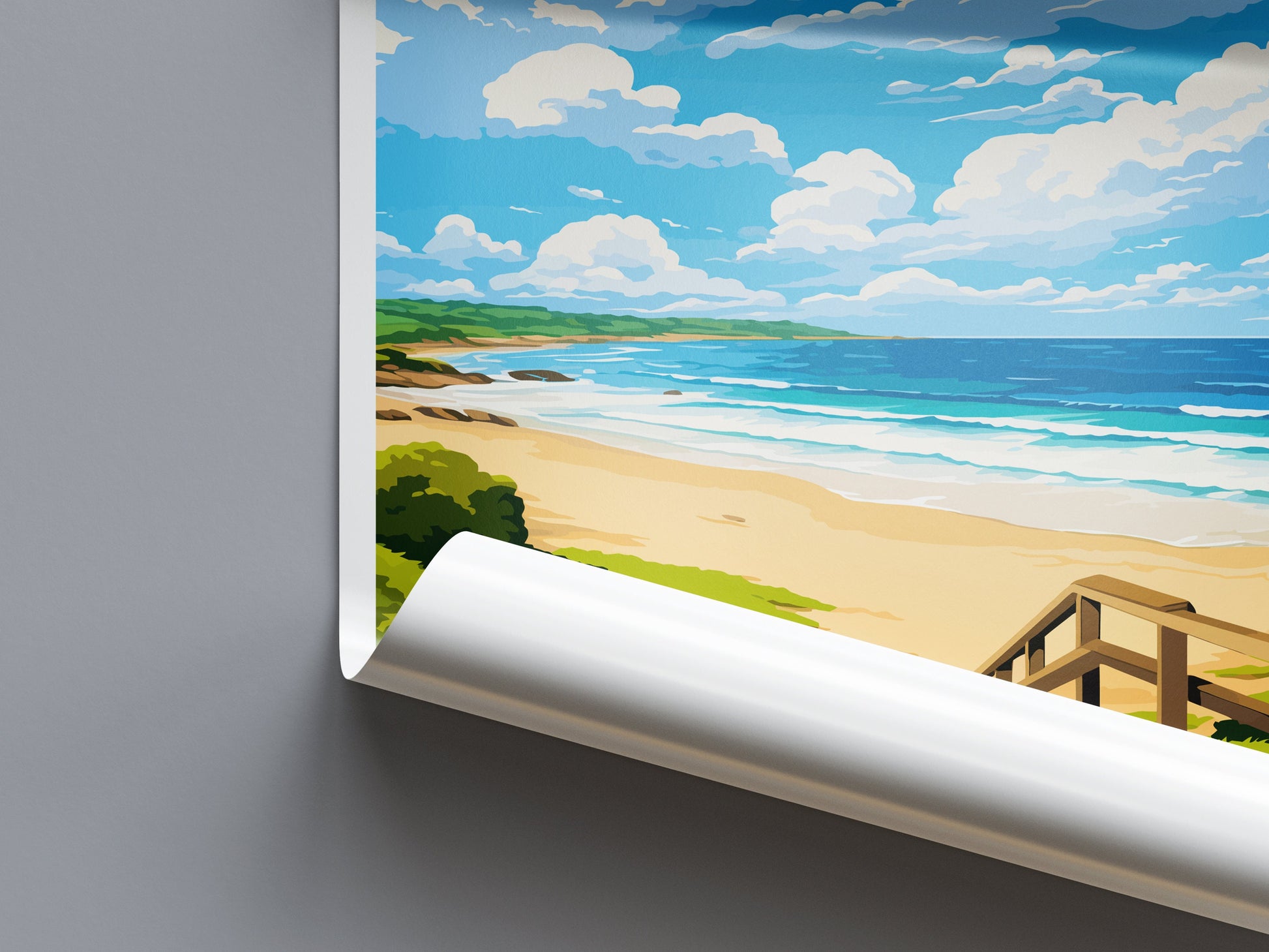 Byron Bay Travel Print Wall Art Byron Bay Wall Hanging Home Décor Byron Bay Gift Art Lovers Wall Art Australia Poster Art