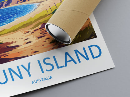Bruny Island Travel Print Wall Art Bruny Island Wall Hanging Home Décor Bruny Island Gift Art Lovers Wall Art Australia Poster Art