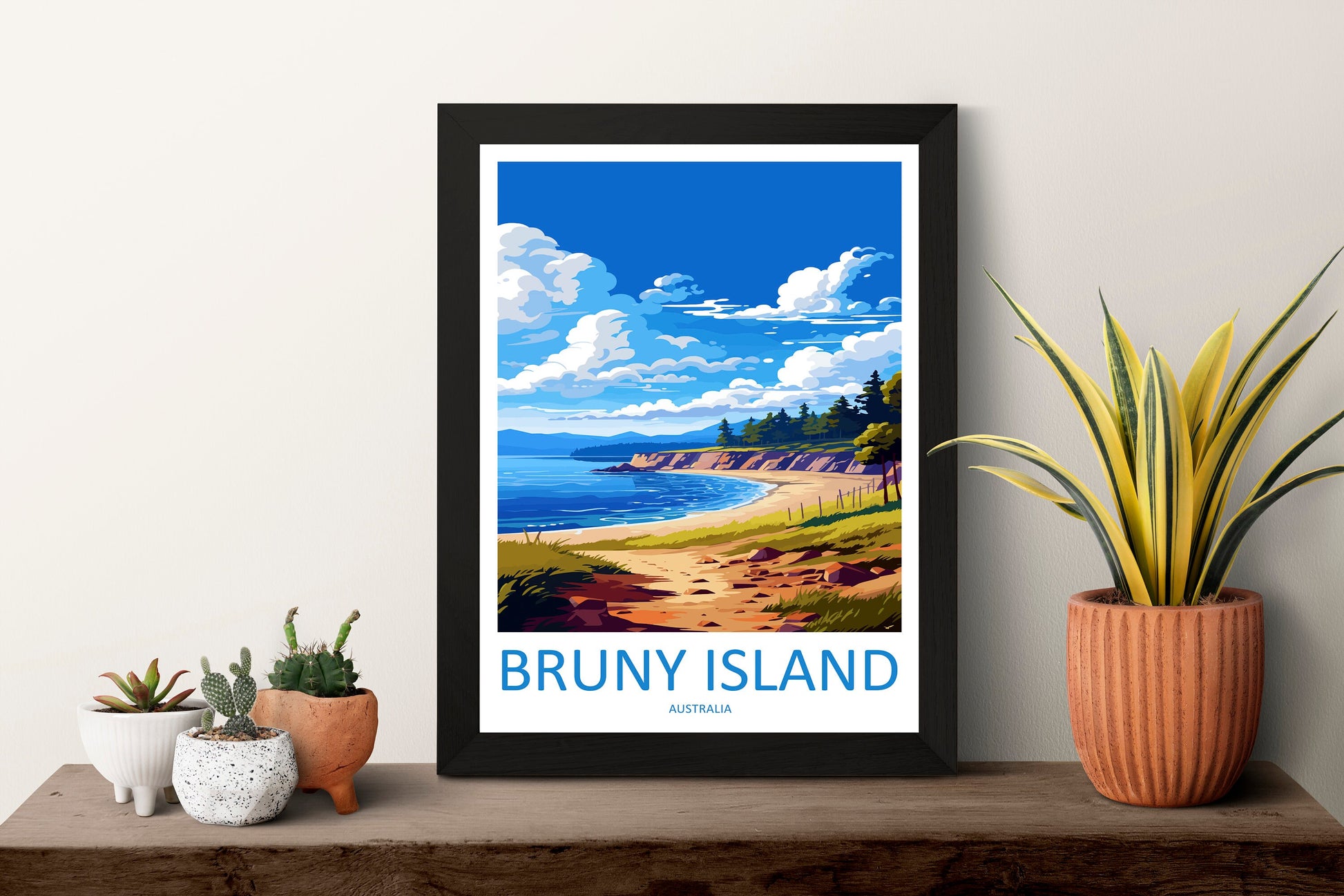 Bruny Island Travel Print Wall Art Bruny Island Wall Hanging Home Décor Bruny Island Gift Art Lovers Wall Art Australia Poster Art