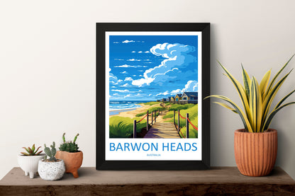 Barwon Heads Travel Print Wall Art Barwon Heads Wall Hanging Home Décor Barwon Heads Gift Art Lovers Wall Art Australia Poster Art