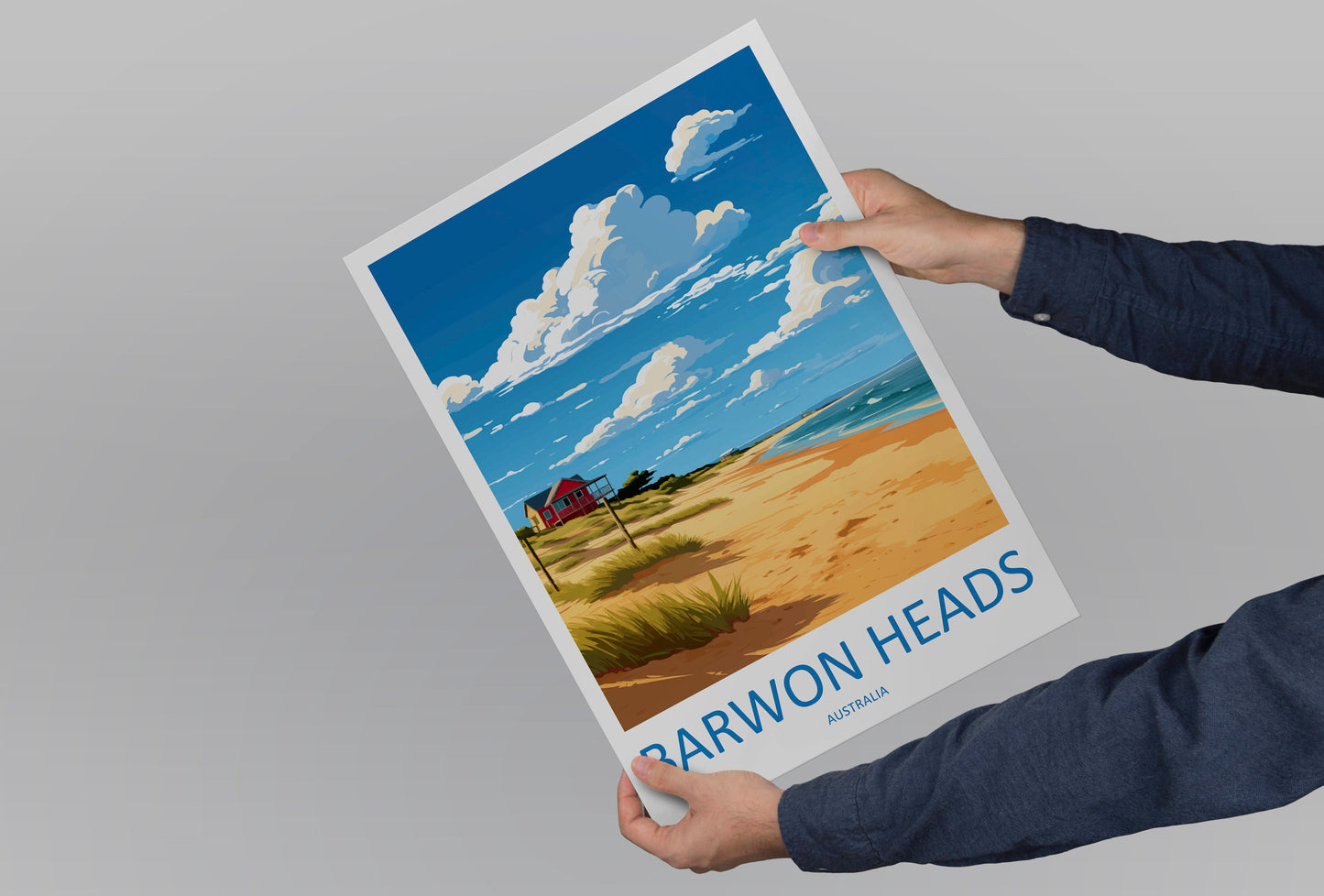 Barwon Heads Travel Print Wall Art Barwon Heads Wall Hanging Home Décor Barwon Heads Gift Art Lovers Wall Art Australia Poster Art