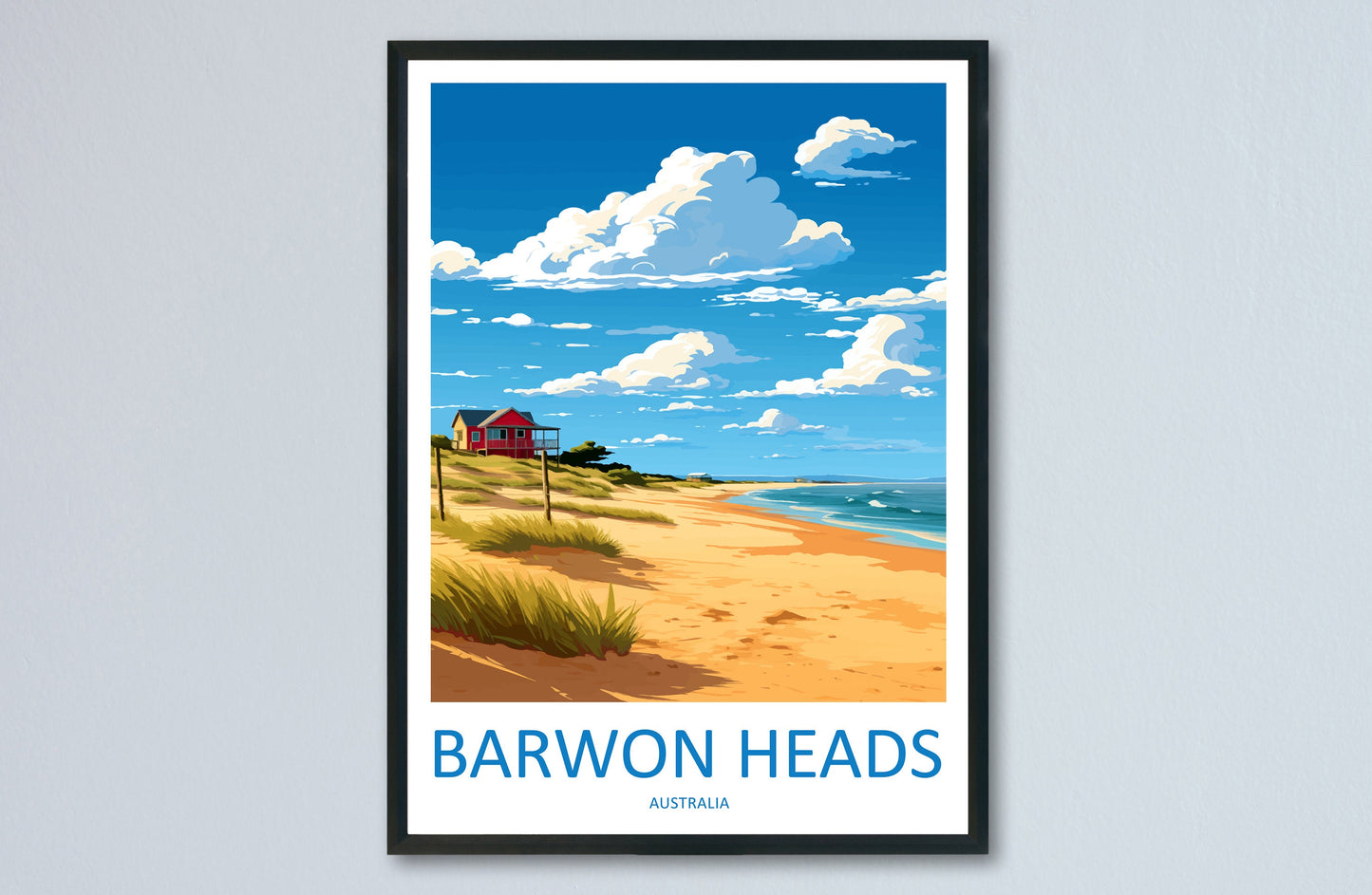 Barwon Heads Travel Print Wall Art Barwon Heads Wall Hanging Home Décor Barwon Heads Gift Art Lovers Wall Art Australia Poster Art