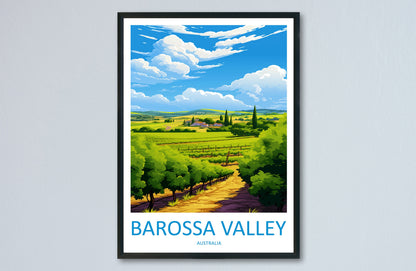 Barossa Valley Travel Print Wall Art Barossa Valley Wall Hanging Home Décor Barossa Valley Gift Art Lovers Wall Art Australia Poster Art