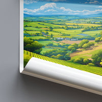 Adelaide Hills Travel Print Wall Art Adelaide Hills Wall Hanging Home Décor Adelaide Hills Gift Art Lovers Wall Art Australia Poster Art