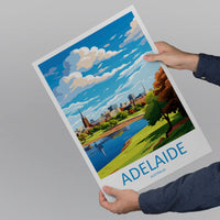 Adelaide Travel Print Wall Art Adelaide Wall Hanging Home Décor Adelaide Gift Art Lovers Wall Art Australia Poster Art