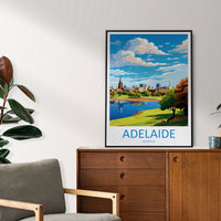 Adelaide Travel Print Wall Art Adelaide Wall Hanging Home Décor Adelaide Gift Art Lovers Wall Art Australia Poster Art