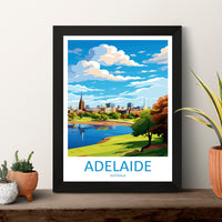 Adelaide Travel Print Wall Art Adelaide Wall Hanging Home Décor Adelaide Gift Art Lovers Wall Art Australia Poster Art
