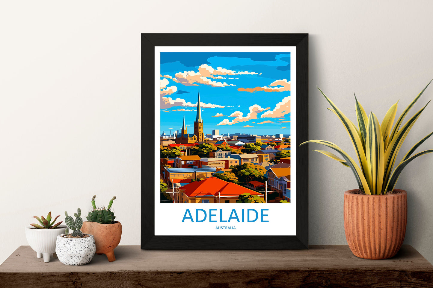 Adelaide Travel Print Wall Art Adelaide Wall Hanging Home Décor Adelaide Gift Art Lovers Wall Art Australia Poster Art