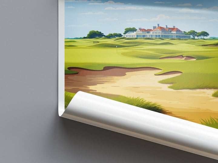 Kiawah Island Golf Club Travel Print Wall Art Kiawah Island Golf Club Wall Hanging Home Décor Kiawah Island Art Gift Art Lovers Golf Art