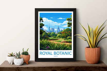 Royal Botanic Garden Travel Print Wall Art Royal Botanic Garden Wall Hanging Home Décor Royal Botanic Garden Gift Art Lovers