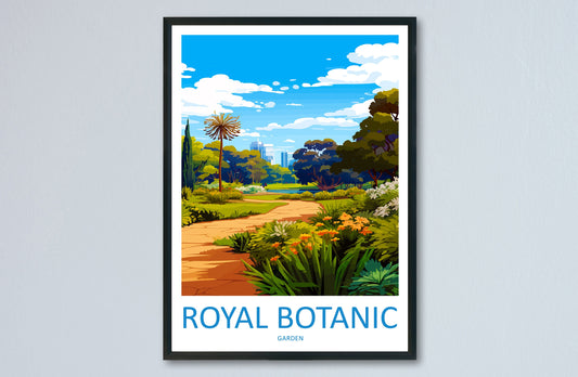 Royal Botanic Garden Travel Print Wall Art Royal Botanic Garden Wall Hanging Home Décor Royal Botanic Garden Gift Art Lovers
