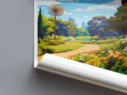 Royal Botanic Garden Travel Print Wall Art Royal Botanic Garden Wall Hanging Home Décor Royal Botanic Garden Gift Art Lovers