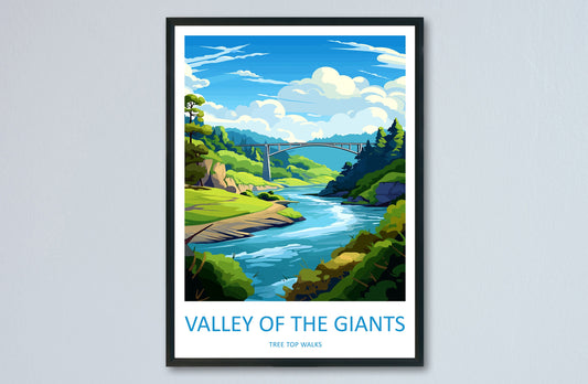 Valley Of The Giants Tree Top Walks Travel Print Wall Art Valley Of The Giants Wall Hanging Home Décor Valley Of The Giants Gift Art Lovers