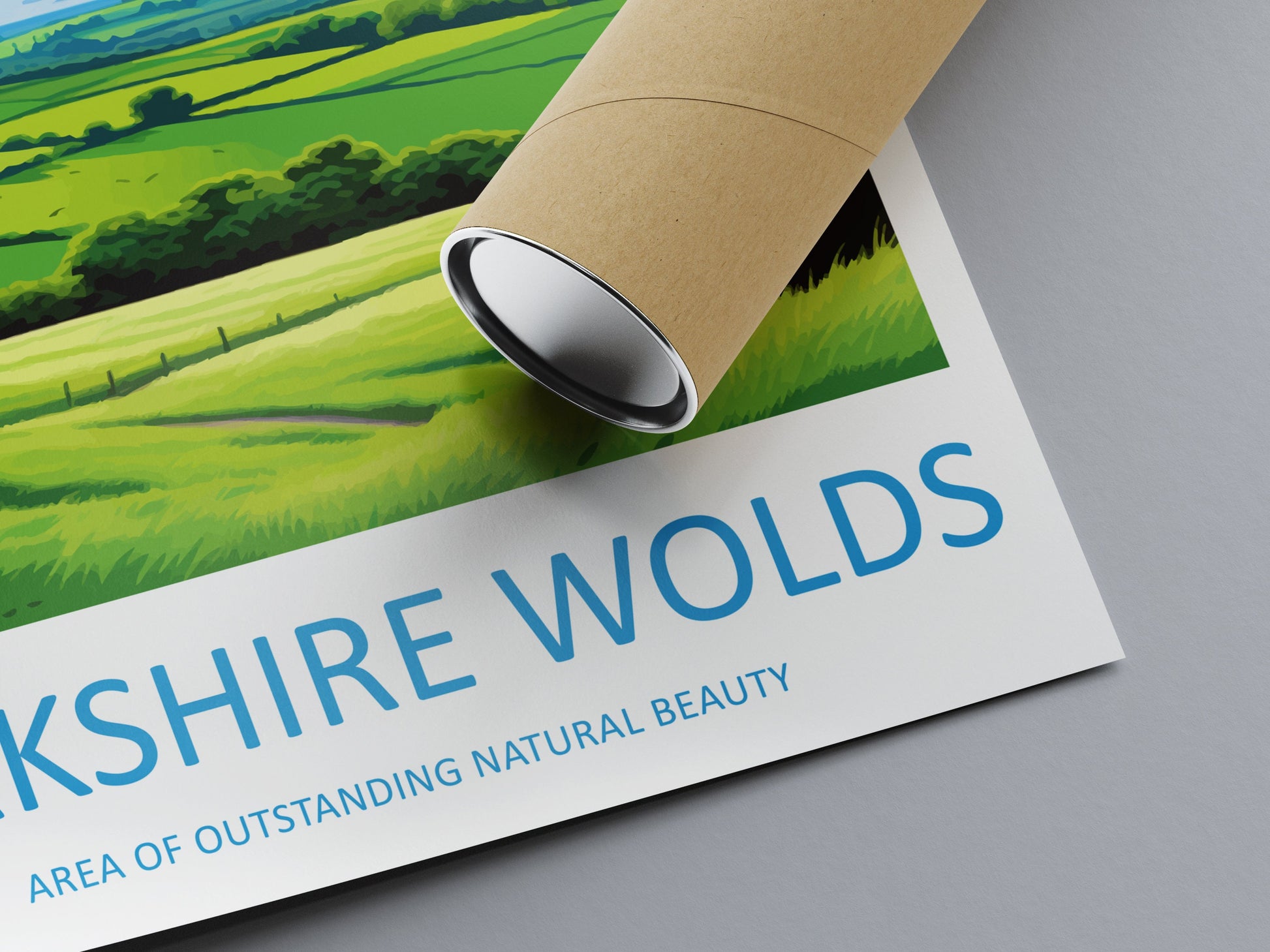 Yorkshire Wolds Travel Print Wall Art Yorkshire Wolds Wall Hanging Home Decor Yorkshire Wolds Gift Art Lovers Wall Art AONB Wall Print AONB