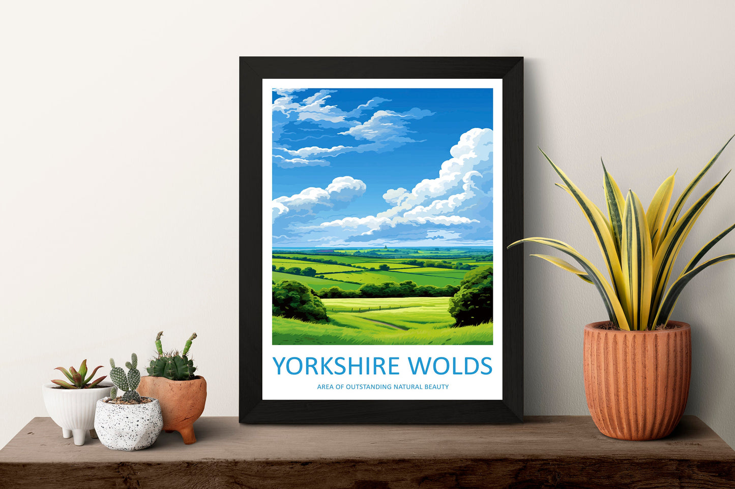 Yorkshire Wolds Travel Print Wall Art Yorkshire Wolds Wall Hanging Home Decor Yorkshire Wolds Gift Art Lovers Wall Art AONB Wall Print AONB