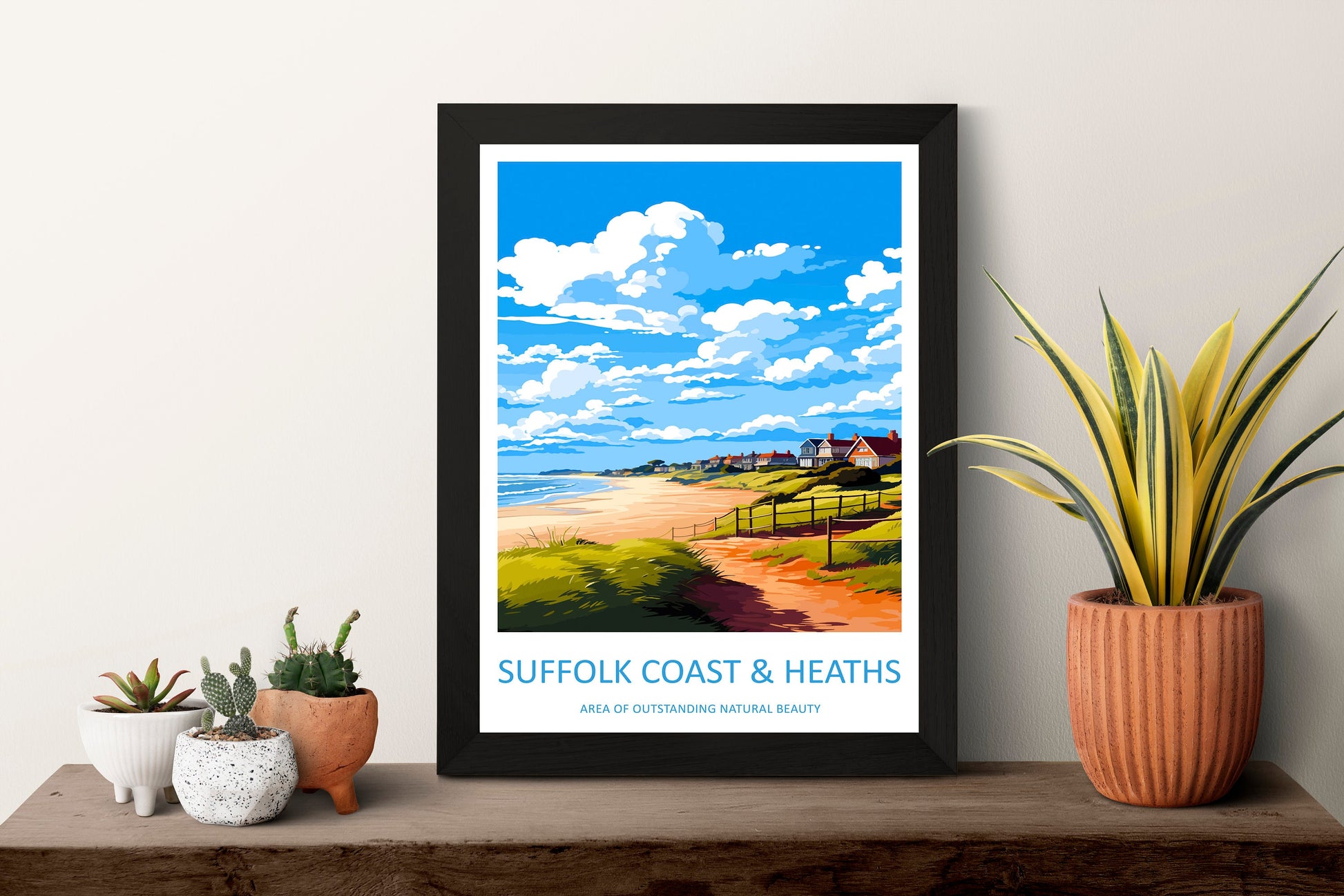 Suffolk Coast Heaths Travel Print Wall Art Suffolk Coast Heaths Wall Hanging Home Decor Suffolk Coast Heaths Gift Art Lovers Wall Art