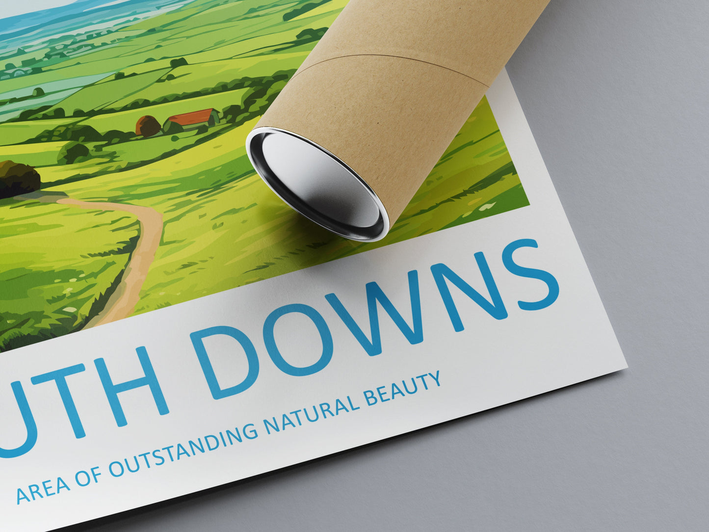 South Downs Travel Print Wall Art South Downs Wall Hanging Home Decor South Downs Gift Art Lovers Wall Art AONB Wall Print AONB Travel Print