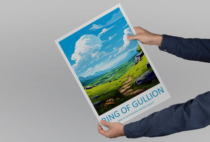 Ring Of Gullion Travel Print Wall Art Ring Of Gullion Wall Hanging Home Decor Ring Of Gullion Gift Art Lovers Wall Art AONB Wall Print