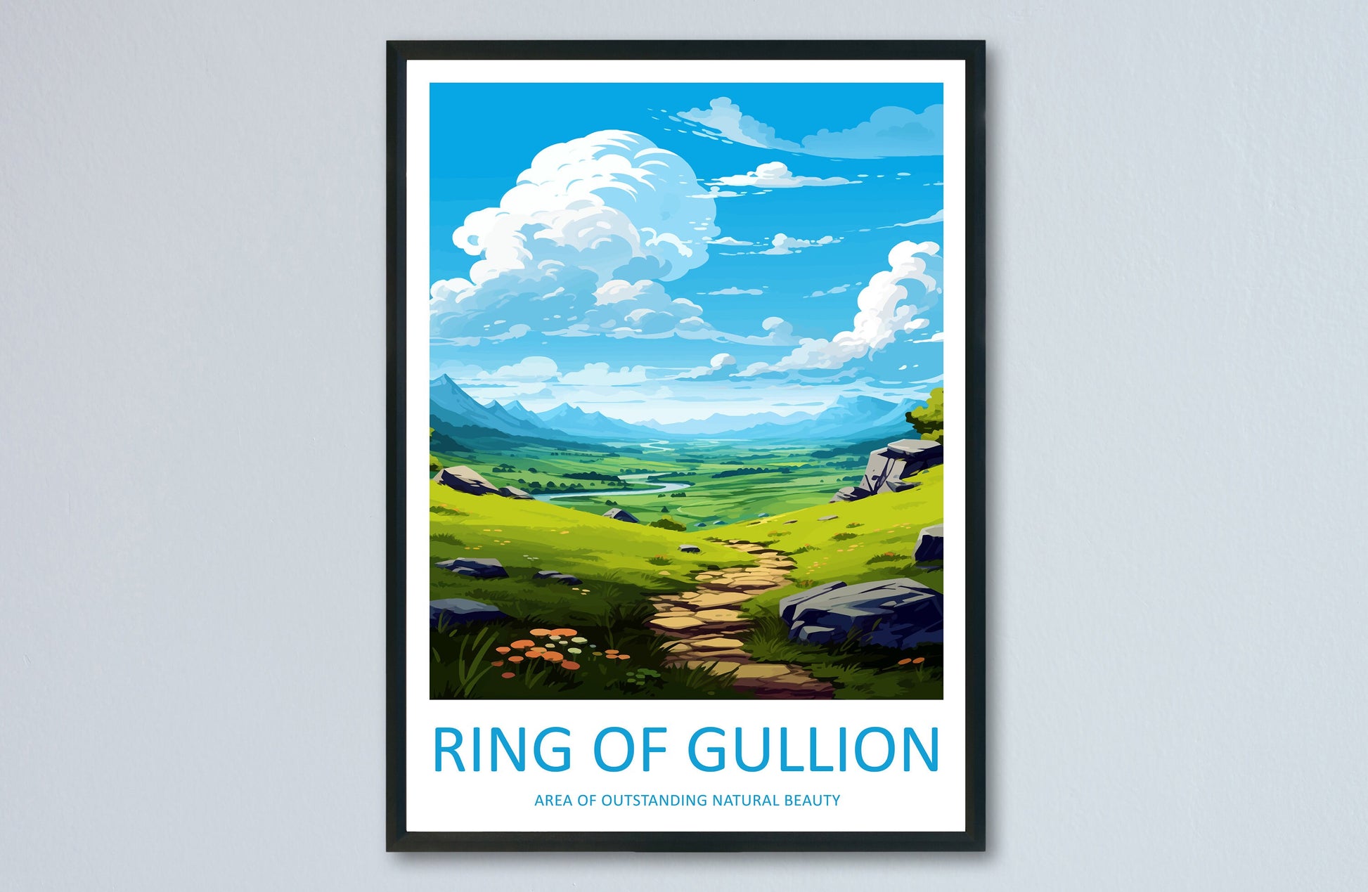 Ring Of Gullion Travel Print Wall Art Ring Of Gullion Wall Hanging Home Decor Ring Of Gullion Gift Art Lovers Wall Art AONB Wall Print