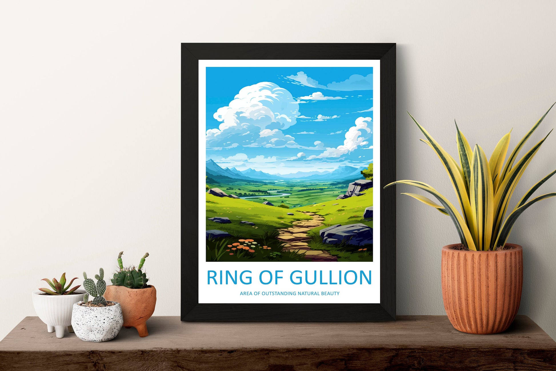 Ring Of Gullion Travel Print Wall Art Ring Of Gullion Wall Hanging Home Decor Ring Of Gullion Gift Art Lovers Wall Art AONB Wall Print