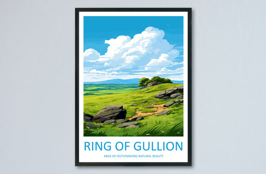 Ring Of Gullion Travel Print Wall Art Ring Of Gullion Wall Hanging Home Decor Ring Of Gullion Gift Art Lovers Wall Art AONB Wall Print